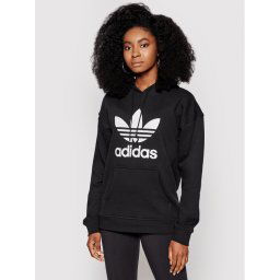 adidas Pulóver adicolor Trefoil FM3307 Fekete Regular Fit