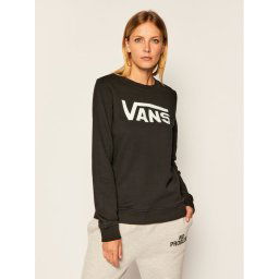 Vans Pulóver Wm Classic V Crew VN0A4S97 Fekete Regular Fit