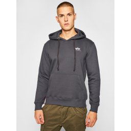 Alpha Industries Pulóver Basic Small Logo 196318 Szürke Regular Fit