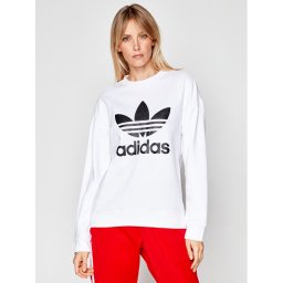 adidas Pulóver Trefoil GN2961 Fehér Regular Fit