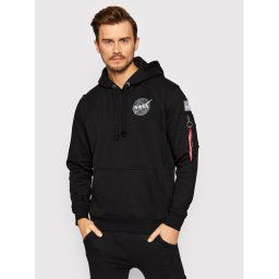 Alpha Industries Pulóver Space Shuttle 178317 Fekete Regular Fit
