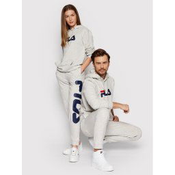 Fila Pulóver Unisex Barumini FAU0068 Szürke Regular Fit