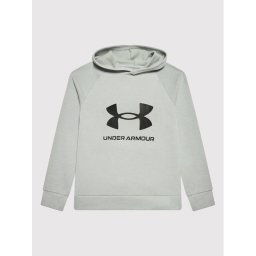 Under Armour Pulóver Rival Fleece 1357585 Szürke Relaxed Fit