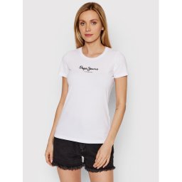 Pepe Jeans Póló PL502711 Fehér Slim Fit