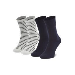 Tommy Hilfiger 2 pár hosszú szárú női zokni 100001494 Fehér