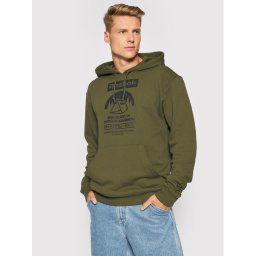 Reebok Pulóver Cl Camping Graphic Hoodie GS4194 Zöld Relaxed Fit