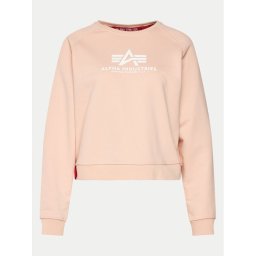 Alpha Industries Pulóver Basic Boxy 128052 Rózsaszín Regular Fit