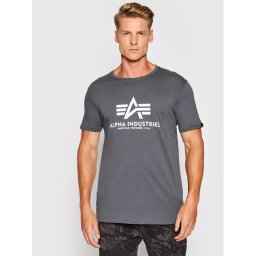 Alpha Industries Póló Basic Reflective Print 100501RP Szürke Regular Fit