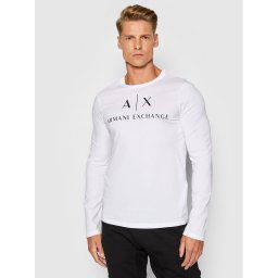 Armani Exchange Hosszú ujjú 8NZTCH Z8H4Z 1100 Fehér Slim Fit