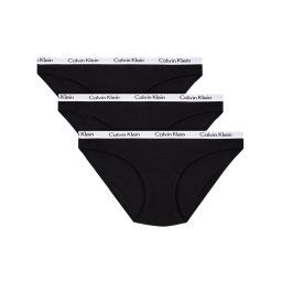 Calvin Klein Underwear 3 db klasszikus alsó 000QD3588E Fekete
