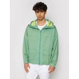 Converse Átmeneti kabát Double Pocket 10021097-A03 Zöld Regular Fit