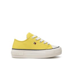 Tommy Hilfiger Tornacipő Low Cut Lace-Up Sneaker T3A4-32118-0890 M Sárga