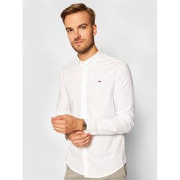 Tommy Jeans Ing Oxford DM0DM09594 Fehér Slim Fit