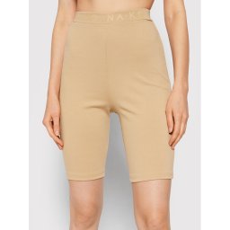 NA-KD Kerékpáros nadrág Logo 1044-000158-0226-003 Bézs Slim Fit