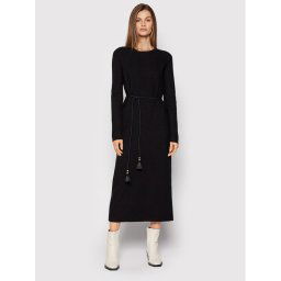 Tory Burch Kötött ruha 86261 Fekete Regular Fit