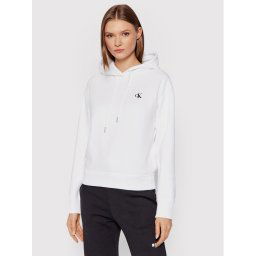 Calvin Klein Jeans Pulóver Embroidered Logo J20J213178 Fehér Regular Fit