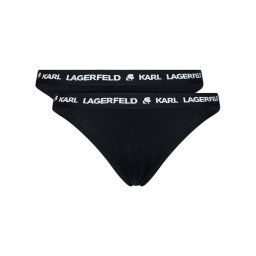 KARL LAGERFELD 2 db klasszikus alsó Logo Set 211W2127 Fekete