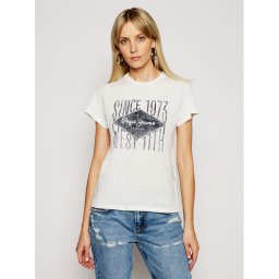 Pepe Jeans Póló Alex PL504796 Fehér Regular Fit