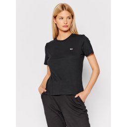 Tommy Jeans Póló Tjw Jersey DW0DW09198 Fekete Regular Fit