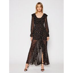 For Love & Lemons Pólóés hétköznapi ruha szett Juliana CD2274 Fekete Regular Fit