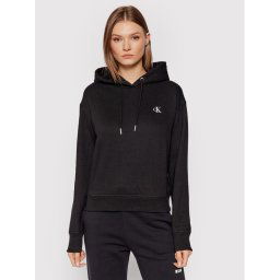 Calvin Klein Jeans Pulóver Embroidered Logo J20J213178 Fekete Regular Fit
