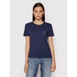 Tommy Jeans Póló Tjw Jersey DW0DW09198 Sötétkék Regular Fit