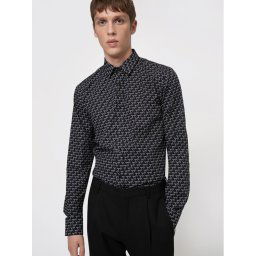 Hugo Ing Elisha02 50443553 Fekete Extra Slim Fit