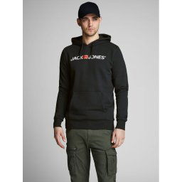 Jack&Jones Pulóver Corp Old Logo 12137054 Fekete Regular Fit