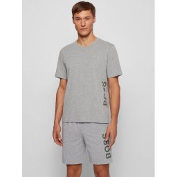 Boss Pizsama felső Identity RN 50442645 Szürke Regular Fit
