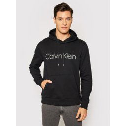 Calvin Klein Pulóver Logo K10K104060 Fekete Regular Fit