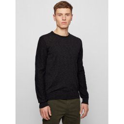 Boss Sweater Amiox 50443391 Fekete Slim Fit