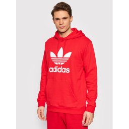 adidas Pulóver adicolor Classics Trefoil HE9500 Piros Standard Fit