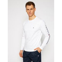 Tommy Hilfiger Hosszú ujjú Logo MW0MW09096 Fehér Regular Fit