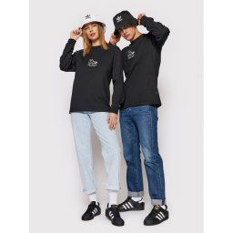 Converse Hosszú ujjú Icon Signature 10023637-A01 Fekete Standard Fit