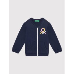 United Colors Of Benetton Pulóver 3J70C5920 Sötétkék Regular Fit