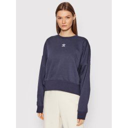 adidas Pulóver adicolor Essentials Fleece HF7481 Sötétkék Relaxed Fit