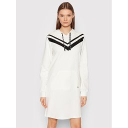 Liu Jo Sport Kötött ruha TA2189 F0090 Fehér Regular Fit