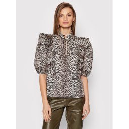 Notes Du Nord Blúz Blakely 12507 Barna Regular Fit