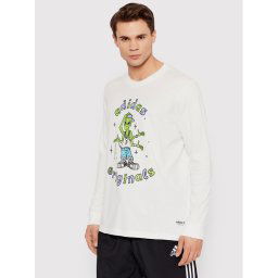 adidas Hosszú ujjú Stoked Alien HC7142 Fehér Regular Fit