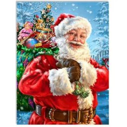5D-s gyémánt festmény Mikulás