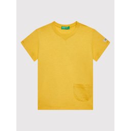 United Colors Of Benetton Póló 3I1XG100M Sárga Regular Fit