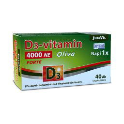 JutaVit D3-vitamin 4000 NE Oliva Forte lágykapszula 40x