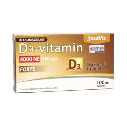 JutaVit D3-vitamin 4000 NE forte étrend-kiegészítő tabletta 100x