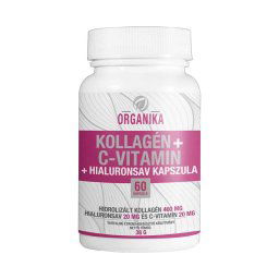 Organika kollagén+c vitamin+hialuronsav kapszula 60x