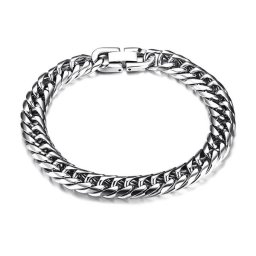 Nemesacél férfi karkötő (8 x 20,5 mm)