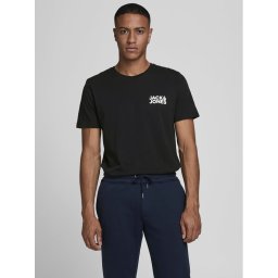 Jack&Jones Póló Corp Logo 12151955 Fekete Slim Fit