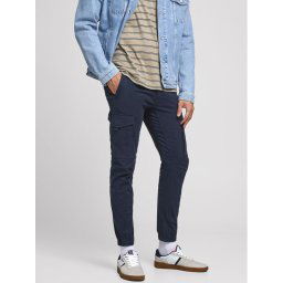 Jack&Jones Szövet nadrág Paul 12169582 Sötétkék Tapered Fit