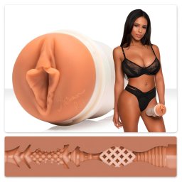 Fleshlight Autumn Falls Cream - élethű vagina maszturbátor (testszínű)