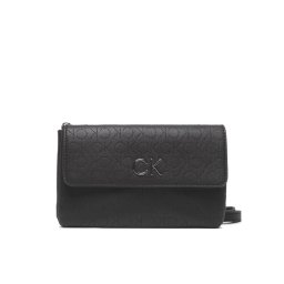 Calvin Klein Táska Re-Lock Dbl Crossbody Bag Perf K60K609399 Fekete