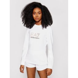 EA7 Emporio Armani Pulóver 8NTM45 TJ9RZ 1100 Fehér Regular Fit